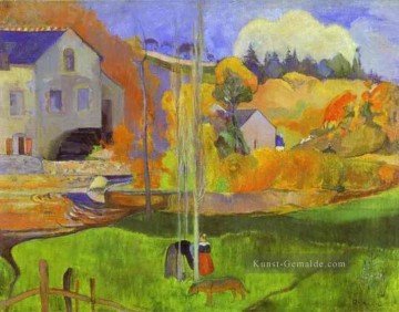  beitrag - Breton Landschaft Moulin David Beitrag Impressionismus Primitivismus Paul Gauguin